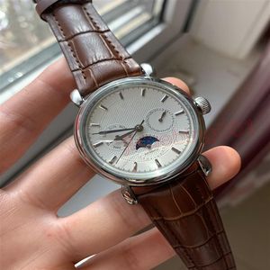 Fashion New Brown Black Leather Mechanical Men's watch Stainless Steel 2813 Automatic Movement Watch Sports mens Self-wind Wr240x