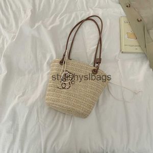 Sacos de ombro saco de verão sacos feitos à mão para praia tecelagem senhoras envolto saco de praia em forma de lua alça superior bolsas totesstylishyslbags