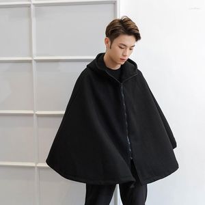 Casaco De Lã Masculino Com Capuz M-4XL