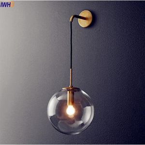 Nordic Modern LED WALL LAMP LAMP LAMP GLASS BARTH SIRROR بجانب ضوء الجدار الرجعية الأمريكي الشمع