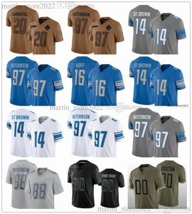 2023 Jerseys 44 Malcolm Rodriguez 2 C. J. Gardner-Johnson 34 Alex Anzalone 5 David Montgomery 77 Frank Ragnow 96 Isaiah Buggs 68 Taylor Decker 11 Kalif Raymond 3 Jack Fox