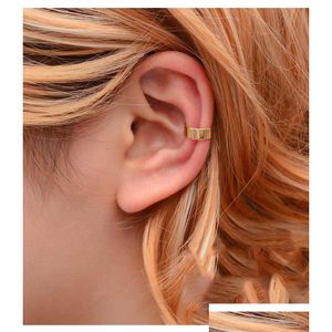 Ear Cuff Gold Leaves Non-Piercing Ears Clips Fake Cartilage Earring Jewelry For Women Men Wholesale Gifts Drop Delivery Earrings Dhj8E