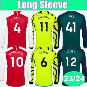 2023 24 Saka Gabriel długie rękawy Męskie koszulki piłkarskie