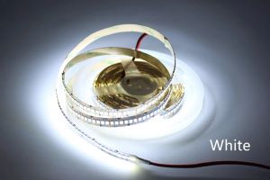 1/2/3/4/5M/LOT 10mm PCB 2835 SMD 1200 LED -stripband DC12V 24V IP20 Icke -vattentätt flexibelt ljus 240 lysdioder/m, vit varm vit 12 ll