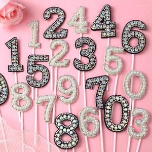 Articoli per feste San Valentino Numero 520 Perla Plug-in Flash Diamante Decorazione per torta Inserto abbagliante Dea Compleanno Accessori Matrimonio