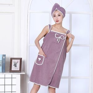 Towel Sling Bath Skirt Shower Cap Absorbs Water And Does Not Lose Hair Adult Bathrobes Are Enlarged Softer Than Pure Cotton