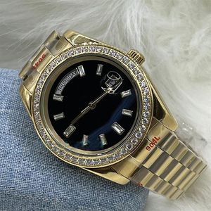 orologio da polso orologi con diamanti orologio classico da donna 41mm automatico doppio calendario fibbia pieghevole acciaio inossidabile 904L oro impermeabile 212D