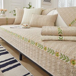 Stol täcker bohemisk soffa täckning för vardagsrum geometri pläd bomull universell handduk matta icke-halk soffa kudde slipcovers