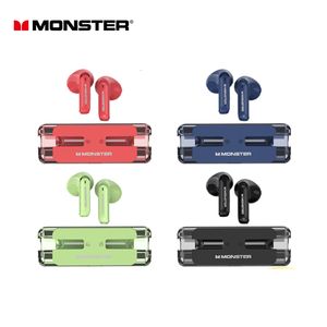 Headsets Original Monster XKT08 TWS Earphones Wireless Bluetooth 5 3 HiFi Headphones Noise Reduction Headset Sport Earbuds Wiht Mic 230927