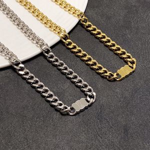 Designer chokers halsband guld smycken mode silver graverade halsband gåva mens brev kedjor för män kvinnor kedja juvelery cyd2392624-6