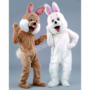 Desempenho coelho mascote trajes personagem dos desenhos animados roupa terno carnaval adultos tamanho halloween festa de natal carnaval vestido ternos