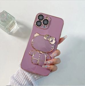 Designer Custodia IPhone 14 Custodie Pro Max Fashion Iphone 11 12 13 Cover protettiva Mirror XS 8plus Drop Proof XR Cat Glass Good CYG2392715-5