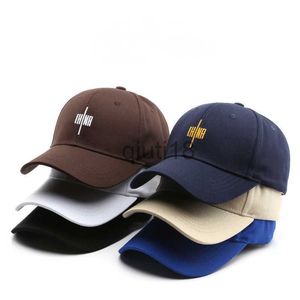 Ball Caps 2023 New Women's Outdoor Travel Sunscreen Sun Hat Men's Vintage Letter Embroidered Curved Corned Cap Baseball Cap x0927