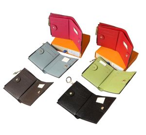 女性の豪華な財布と箱のある本物のレザージッパーポケットウォレットカードケースショート財布高品質のマネーバッグ