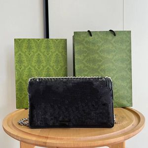 2023 Projektantki Ladies Flap Crossbody oryginalny skórzany klasowy kamera obiadowa dżinsowe torby łańcuchowe