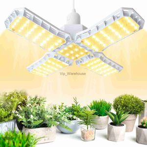 ライト36/60/80W LED Grow Light Full Spectrum E27/E26折りたたみ植物成長ランプAC85-265V屋内野菜花の苗木YQ230927用