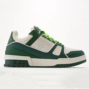 Designer män sneaker virgil tränare casual skor låg kalvskinn läder abloh vit grön röd blå överlägg plattform utomhus kvinnor sneakers storlek 36-45 12