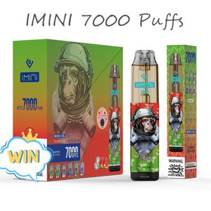 IMINI Tornado Puff 7000 stylo vape jetable E cigarette batterie rechargeable bobine de maille 15 ml 10K Big Puff 20 saveurs de fruits expédié en 4 jours marché Suisse Lituanie