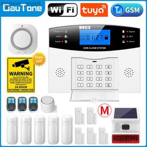 Alarm systems GT Alarm System Seurity Wireless Home WIFI GSM Big Button Alarm System RFID Card Arm Disarm TUYA APP Remote Control YQ230927