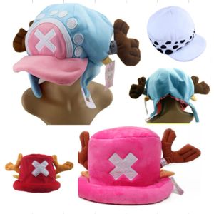 Party Hats Anime Cosplay Costume Halloween Party Cap Hat By Trafalgar Law Chopper After The Time Leap Cosplay Printed Plush Hat 230925