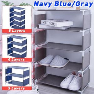 3 4 5 Layers Shoe Rack Assemble Shoes Shelf Simple Hallway Cabinet Organizer Holder Storage Solid Stand Shelves Shoe Home DIY 2011238M