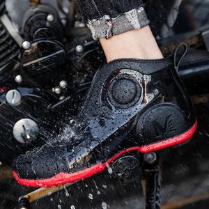 Stivali da pioggia Uomo Scarpe da pesca all'aperto Stivali di gomma alla caviglia punk Impermeabili Scarpe da acqua con blocco forte Scarpe da cucina Taglia 39-44 230927