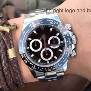 Daytonass Watch Men AAA wielofunkcyjny luksusowy na rękopis chronograf designer mody zegarki Mechanical Core Pawnable oryginalny automatyczny pionek Japan nq38