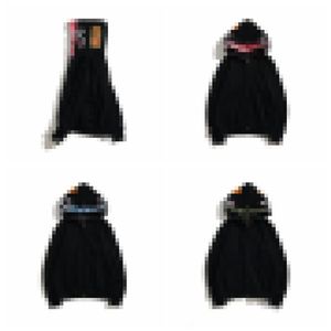 Bape Çift Köpekbalığı Tam Zip Hoodie Siyah Bir Banyo Maymun