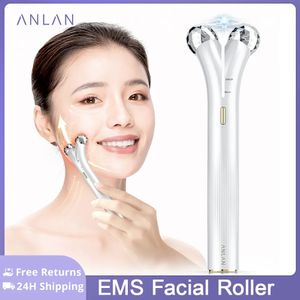 Ansiktsmassager Anlan EMS Face Roller Electric V Face Massagers Microcurrent Face Lift Beauty Machine Slimmer Double Chin Massage Skin Care Tool 230927