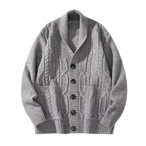 Мужские свитера, кардиганы, свитера, мужские вязаные пальто, осенне-зимние теплые пуловеры 230927