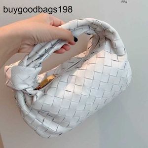 BottegassVenetas Bags Jodie Leather Woven Knotted Cowhorn Mini Dumpling Cloud for Women 2023 New Hand Hold Armpit Have Logo