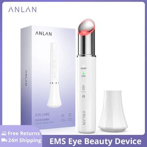 Ansiktsvårdsanordningar Anlan EMS Eye Beauty Device Microcurrent Anti Wrinkle Ta bort ögonväskor Dark Circles Lättterapi Eye Lifting Massage Instrument 230927