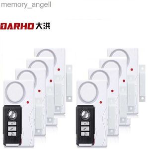 Alarm Systems Darho Door /Window Home Security ABS Wireless 2Remote Controlers 8 Alarm Magnet Sensor System Home High Decibel Doorbell YQ230927