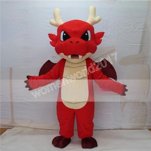 Dragon Year Cartoon Mascot Costume High Quality Cartoon Character Outfits Suit Unisex Adults Outfit Birthday Christmas Carnival Fancy Dress