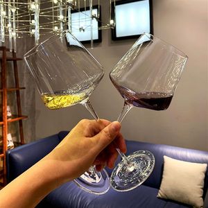 Kryształowy izolowany kieliszek do wina Kubek szampana flety kieliszki wina łodygi kreatywne wina kuchnia lj200821334p