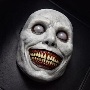 Bomboniera Halloween Maschera raccapricciante Demoni sorridenti Maschere horror Il male Cosplay Puntelli per adulti Copricapo Vestire Abbigliamento Accesso284V