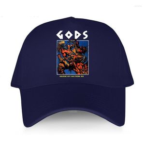 Ball Caps Baseball Brand Hat Adjustable Funny Officially Lic. Bitmap Brothers GODS Game Cover Male Sun Hatvisor Teens Cap