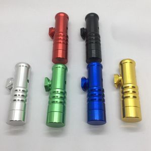 Mini Smoking Colorful Aluminium Herb Tobacco Spice Miller Bullet Cartridge Storage Bottle Stash Seal Case Portable Pocket Snuff Snorter Sniffer Snuffer Holder DHL