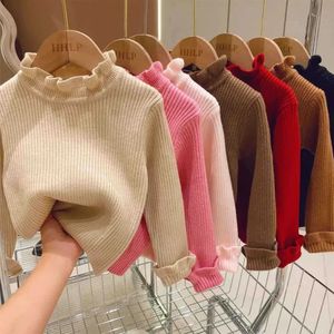 Kardigan Dzieci Dziecko luźne sweter dzianin Autum Winter Boy Girl Ubranie okrągła szyja dzieciak maluch dziewczyna pullover dziecięca odzież wierzcha 230927