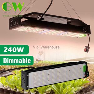 Grow Lights AC85-265V Full Spectrum LED Grow Light SAMSUNG LM281B Chips Dimmable Lamp Super Bright 50W 240W for Veg Flower Plants Indoor YQ230927