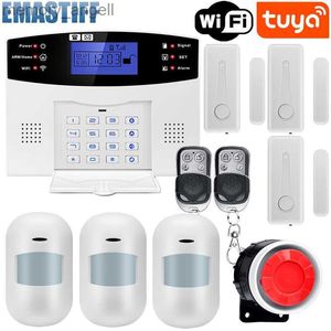 Alarm systems Home Security Alarm System Wifi GSM Alarm Intercom Remote Control Autodial 433MHz Detectors IOS Android Tuya APP Control YQ230927