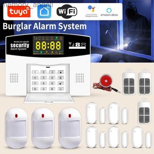 Alarm Sistemleri WiFi+GSM Kapı ve Pencere Hırsızlık Karşıtı Alarm Sistemi Kablosuz Akıllı Ev Güvenliği Alarm Kızılötesi İndüksiyon Hırsızlık Karşıtı YQ230927