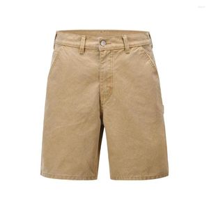 Shorts masculinos Y2K Sashes Bolsos Cor Sólida Cleanfit Carga Verão Perna Larga Streetwear Baggy Joelho Comprimento Calças Oversized