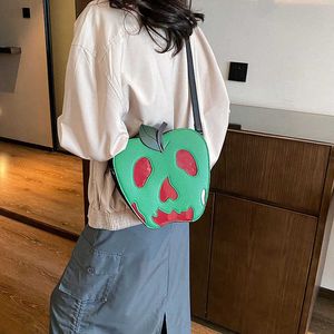 Novo tipo de bolsa feminina bolsa de abóbora de pegadinha, bolsa feminina divertida bolsa de Halloween, bolsa transversal diagonal de ombro único 230915