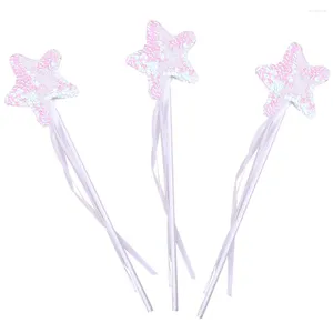 Party Decoration 3 Pcs Wand Cosplay Fairy Wands Princess Costume Girls Suite Favors Plastic Children Baby Halloween Outfit