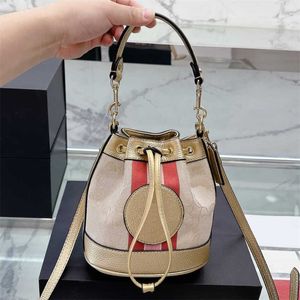 Hip 6 Color Bucket Bags C Print Designer Bag Mini Shoulder Bags Women Leather Luxurys Handbag Fashion Classic Purse Crossbody bags