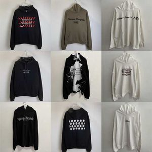 Мужские толстовки с капюшоном 2023fw MM6 Margiela Hoodie Мужчины Женщины 1 1 Лучшее качество Черно-белые повседневные толстовки с капюшоном J230926