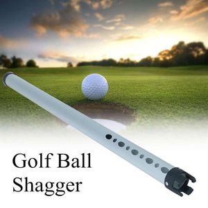 Portable Aluminum Shag Tube Practice Golf Ball Shagger Picker Hold Up 23 Balls Picking Pick Up Balls Storage Golf Accessory 98cm 2282S