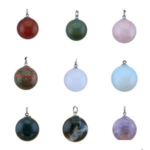 Lockets Spherical Crystal Pendants Vintage Jewelry Making And Charmsdiy Gemstone Materials Holiday Gifts For Friends Jewelry Necklaces Dhh9G