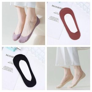 Women Socks Fashion Little Fresh Sock Slippers Pure Color Casual Ankle Comfortable Sweat Absorption Ladies' Products
